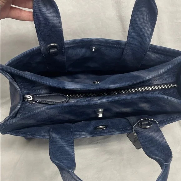 NWOT Coach Blue Tie-Dye Tote Bag - Picture 9 of 16